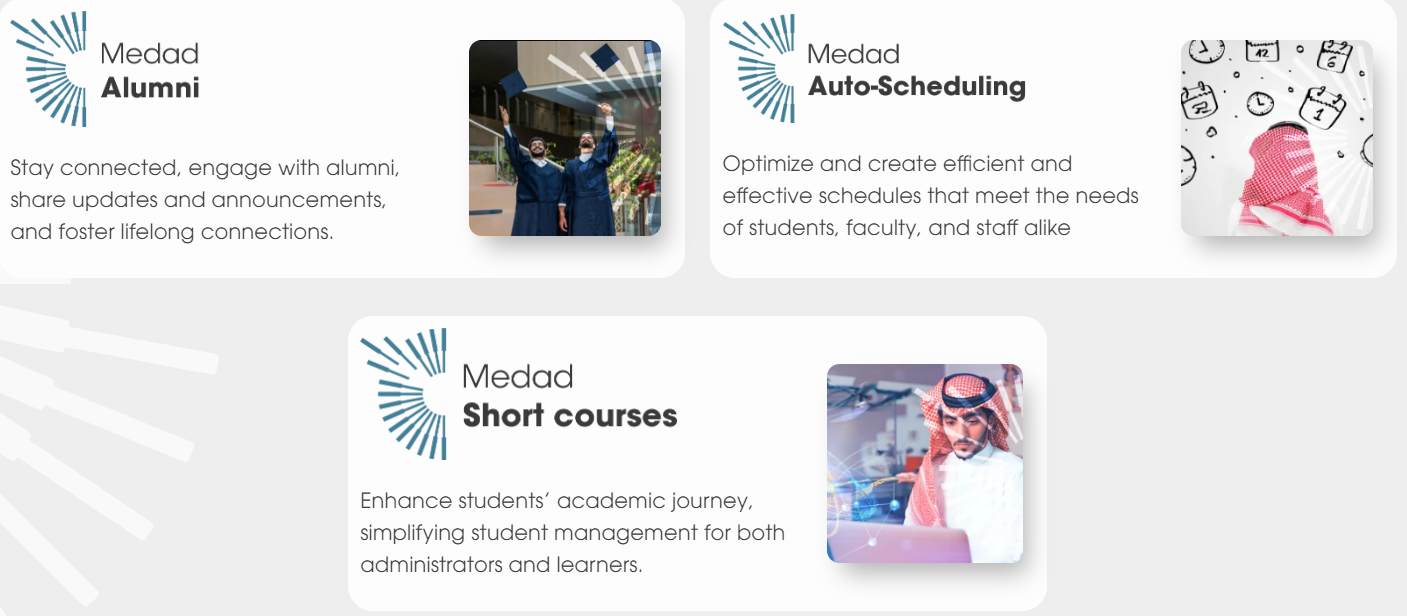 screenshot of MEDAD Campus Management